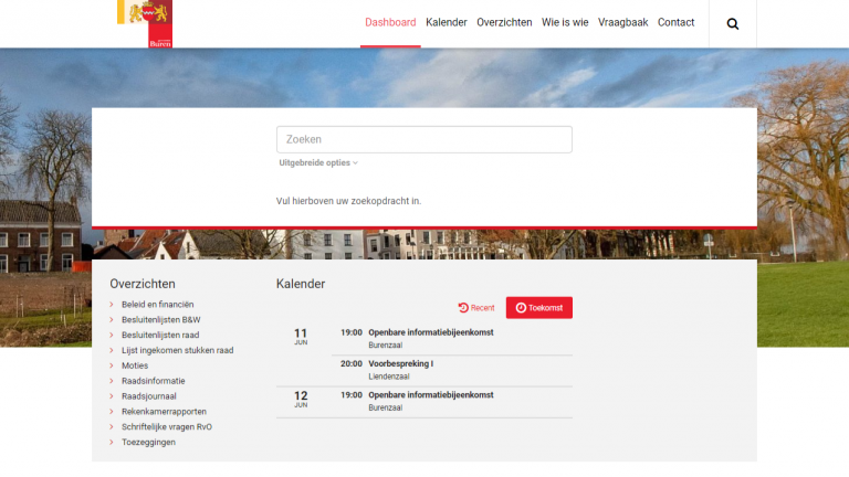 Vernieuwde website